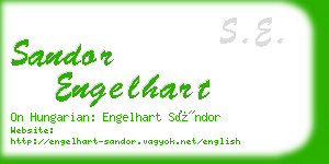 sandor engelhart business card